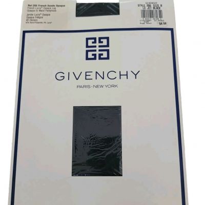 NWT VTG Givenchy French Lycra Suede Leg Opaque to Waist Pantyhose 255 Size B