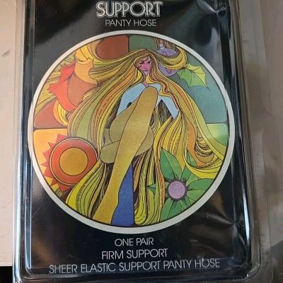 Parke-Davis Firm Support Sheer PANTY HOSE  Size Tall X BEIGE 1970s One Pair