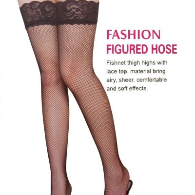 Sexy Small Fish Net Lace Top Stay Up Thigh-Highs Tights Stockings Pantyhose-2025