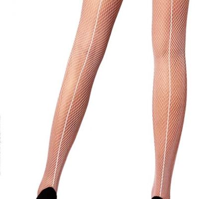 Mila Marutti Women's Fishnet Thigh High Stockings Lace Top Pantyhose Tights
