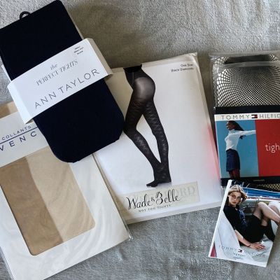 Tommy Hilfiger Givenchy Ann Klein Wade&Belle Tights Lot Pantyhose