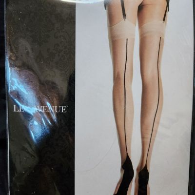 Leg Avenue Cuban Heel Thigh-High Stockings Nude ONE SIZE; NEW; BUNDLE SAVINGS!!