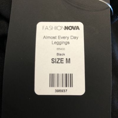Fashion Nova Almost Every Day Leggings Size M in Black