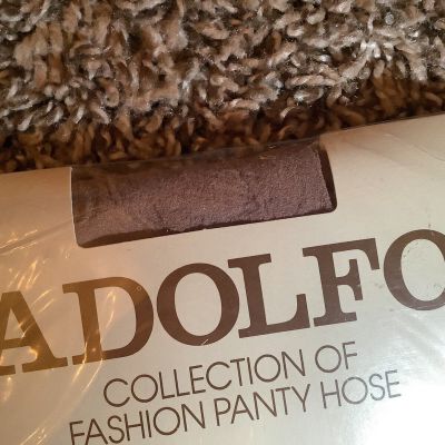 Adolfo opaque fashion pantyhose, discontinued, color taupe, size: B