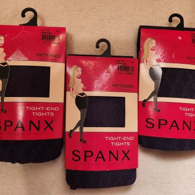 Spanx NEW Tight-End Tights Size D Diamond Patterned Bodyshaping One Pair Only