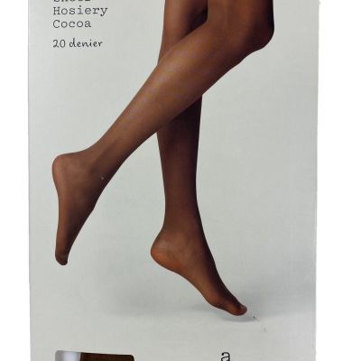 A New Day Women's 20D Sheer Control Top Tights, Cocoa Size Small/Medium NEW 20