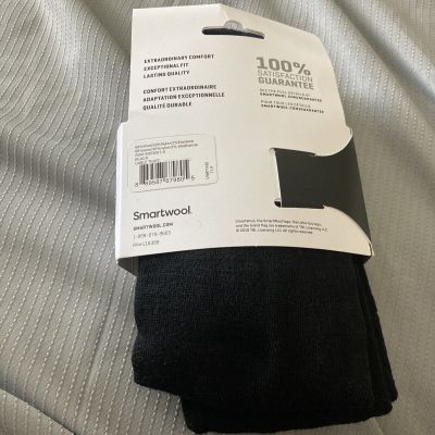 Smart wool tights merino wool black cable size small