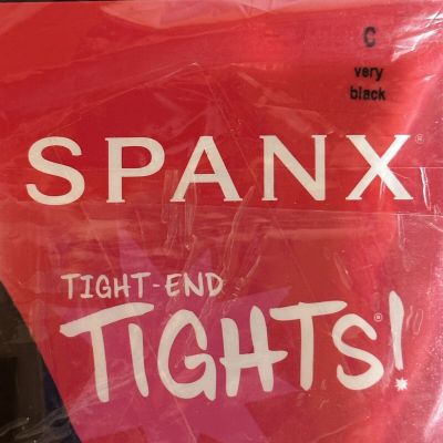 NWT Spanx Luxe Leg Color Very Black Size C Tights Style FH3915