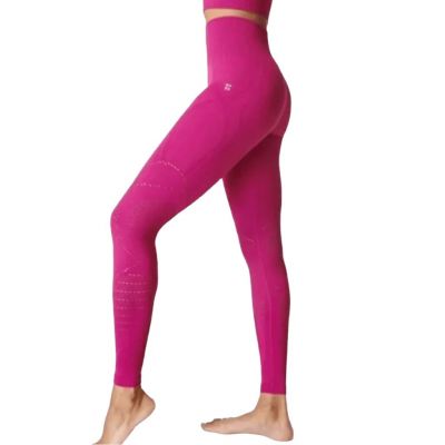 Sweaty Betty London 360 Seamless Yoga Leggings Sz 6 Small Phlox Pink Activewear