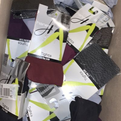 Brand New NIP Huge Wholesale Lot Of 50 Pairs Hanes Tights All Size Small S