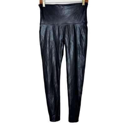 Spanx 2437 Women's Faux Leather Leggings - XL, Black