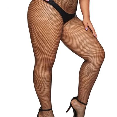 OYOANGLE Women's Plus Size High Waist Fishnet Tights Hollow Out Sheer Stockin...