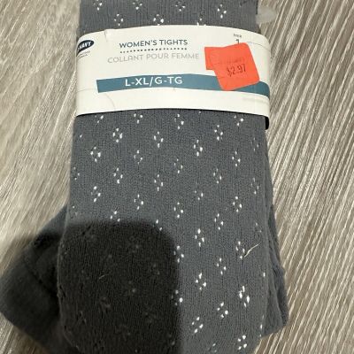 Old Navy Women’s New Gray Tights  Size L-XL