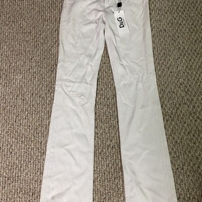 Dolce And Gabanna White Denim Vacation Jeans Size 25