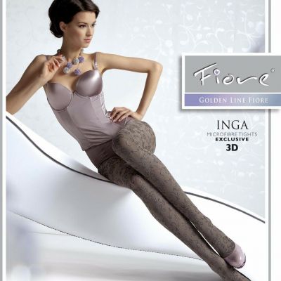 Pantyhose Fiore opaque SMALL size Inga 60 den tights GRAPHITE, CHOCOLATE