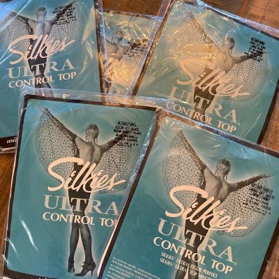 Silkies Ultra Control Top Sheer Legs Pantyhose new in package pick color size