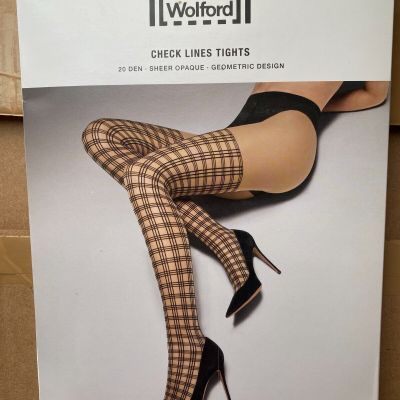 Wolford Check Lines Tights (Brand New)