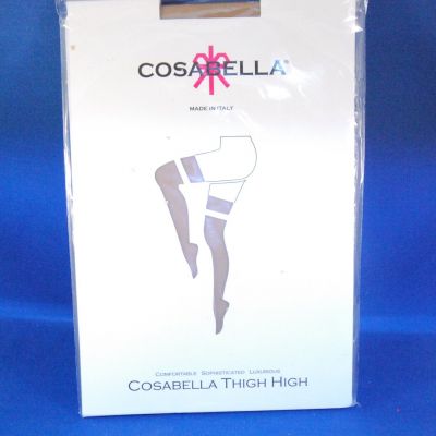 Cosabella Tan Smoothie Thigh High Stockings 20 Denier Size Small