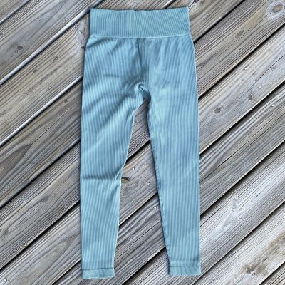 Amazon Light Blue Leggings Women’s High Waisted Ribbed Workout Pants