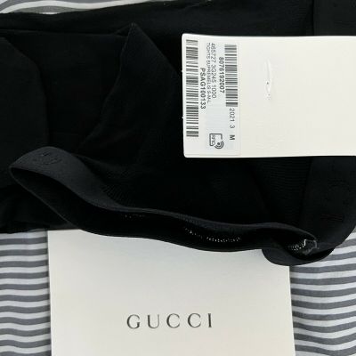 Authentic Gucci Interlocking GG Pattern Knit Tights Size Medium Brand New