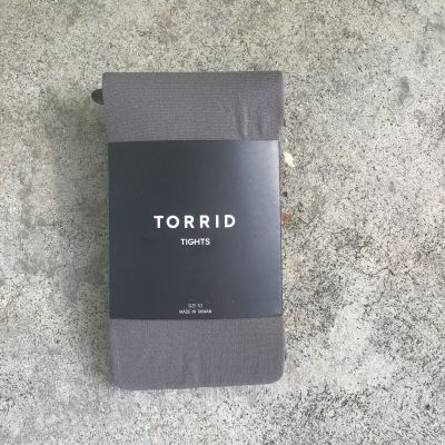 Torrid Tights Women Size 1/2 Opaque Gray