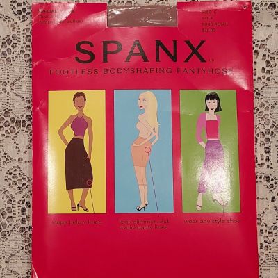 Spanx Footless Bodyshaping Pantyhose Spice Size C Specialty Item Invisible