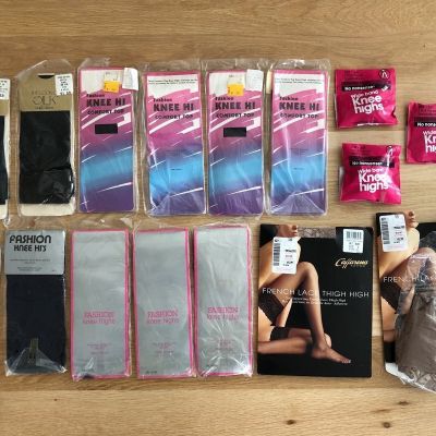 Vintage Stockings Knee Hi Thigh High Misc Assorted