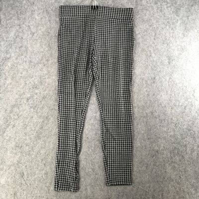 Loft Outlet Leggings Womens Small Gray Black Houndstooth Stretchy Casual Fashion