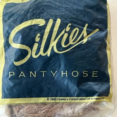 Vintage 1993 Silkies Pantyhose Control Top Made in USA Medium-Wide