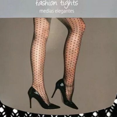 ~ Size 2  ?Black Tights Secret Treasures Fashion 1-Pair Nylon Spande