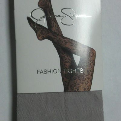 Jessica Simpson Fashion Tights Rose(light Gray) M/T  NWT MSRP $12.00