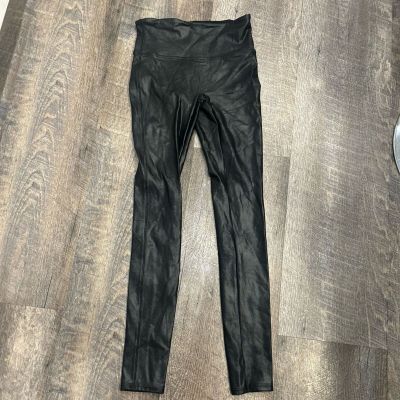 Spanx faux leather/shiny pants size small