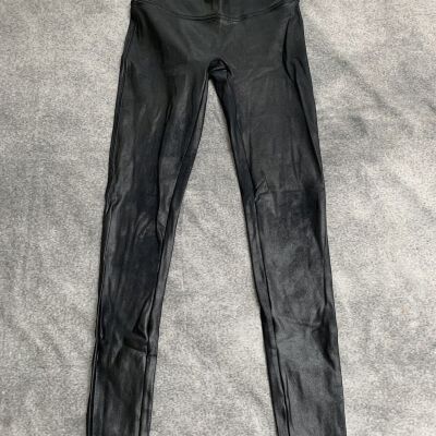 spanx faux leather leggings Medium Black Style No 2437