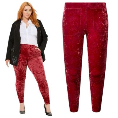 TORRID Full Length Crushed Velvet Pocket Legging NWT Size 2X