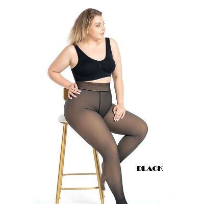 320g Plus size Flawless Fake Translucent Warm Pantyhose/Tights