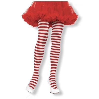 Womens Costume Cosplay Striped Tights One Size Opaque Stockings Fantasy Fun