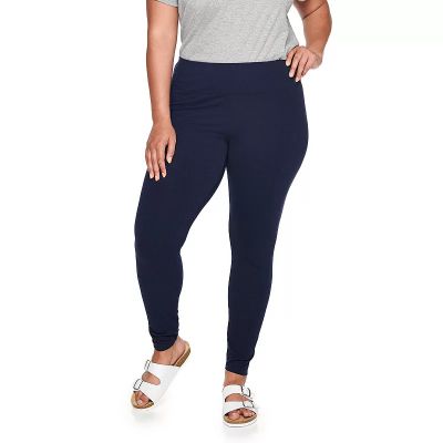 Plus Size Women's Size 3X Sonoma Goods For Life Midrise Leggings in Navy Blue