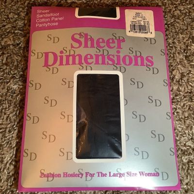 Sheer Dimensions sheer pantyhose, color navy, size: C
