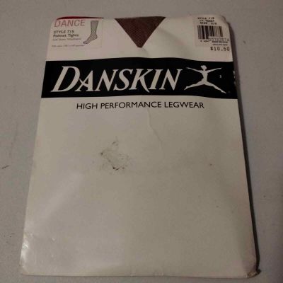 Danskin Vintage Fishnet Tights Lt. Toast High Performance Legwear Size C/D
