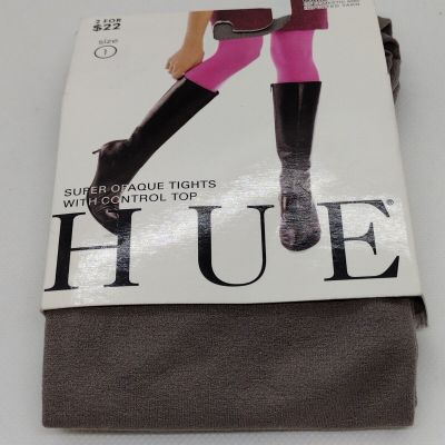 Hue Super Opaque Tights With Control Top Size 1 Color Stoneware