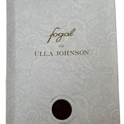 Fogal for Ulla Johnson Tights Bitter Chocolate Size M New Floral Pattern Eugenie