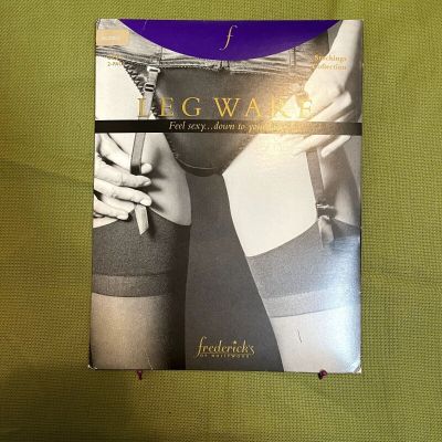 Frederick's of Hollywood Leg Ware Thigh High Stockings for Garters Tan Size L