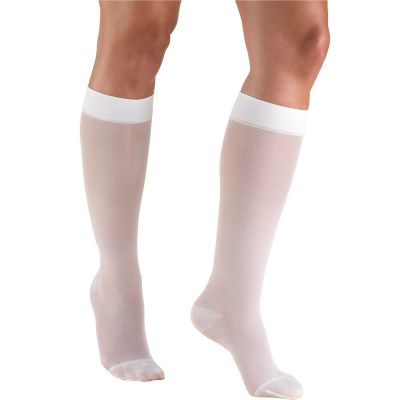 Truform Women's Stockings Knee High Sheer: 15-20 mmHg S WHITE (1773WH-S)