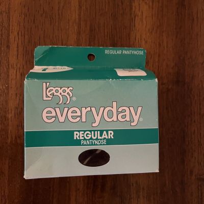 L'Eggs Every Day Regular Pantyhose Size Q Suntan  Sheer Toe Style 39501