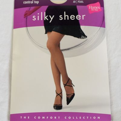 Hanes Silky Sheer Pantyhose AB Pearl Control Top Comfort Collection NOS