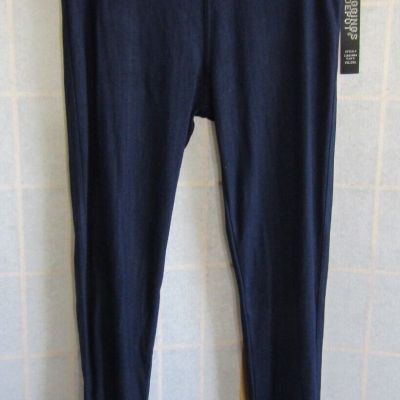 NWT Legging Depot Nadine West DK Blue Stitched Cotton/Polyester Pants Women 1X