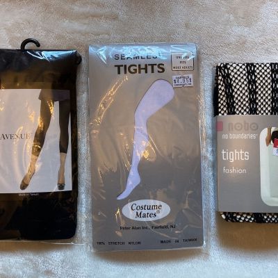 Assorted Womens Tights New In Package S/M One Size Nobo Costume Mates Leg Avenue