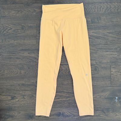 Glow Mode Bright Orange High Rise Athletic Stretch Leggings Women’s Size Medium