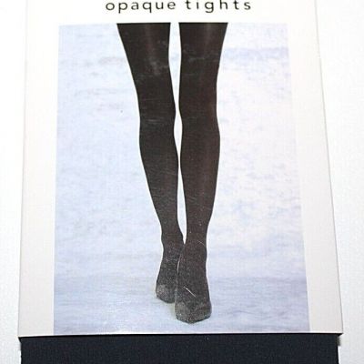 Attention Navy Opaque Full Length Tights  1 Pair  - Size S/M