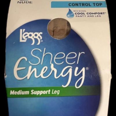 Leggs Sheer Energy Control Top Pantyhose Nude B 65504
